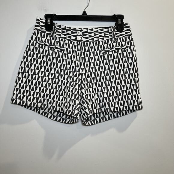 Anthropologie Cartonnier Neda Shorts‎ For Women Size 2 Black And White - Picture 3 of 8